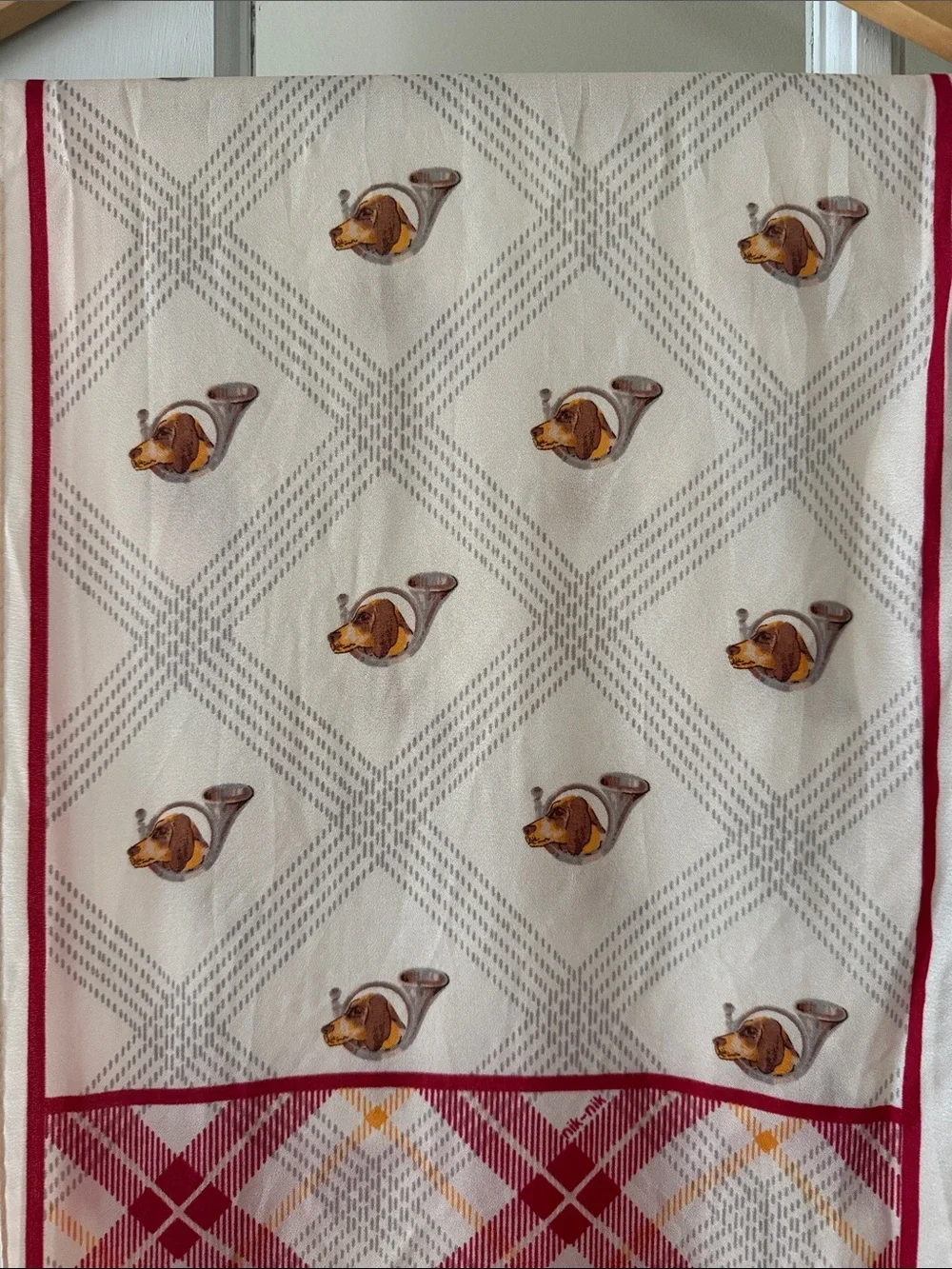 Nik Nik hunting dog and horn scarf